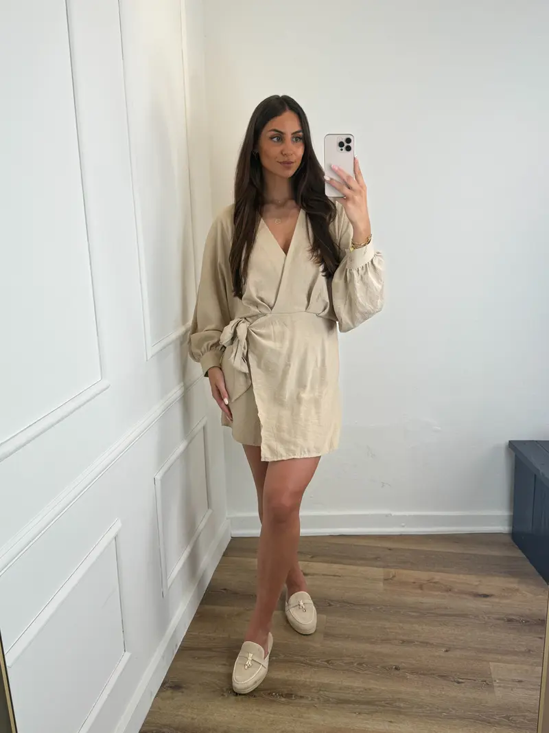Stephanie Playsuit - Beige