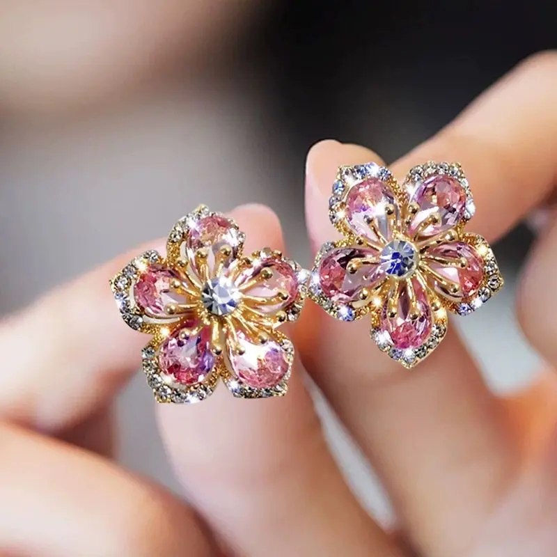 Sterling-Zirkonia-Regenbogenohrringe - Jasmin | Shop Nory