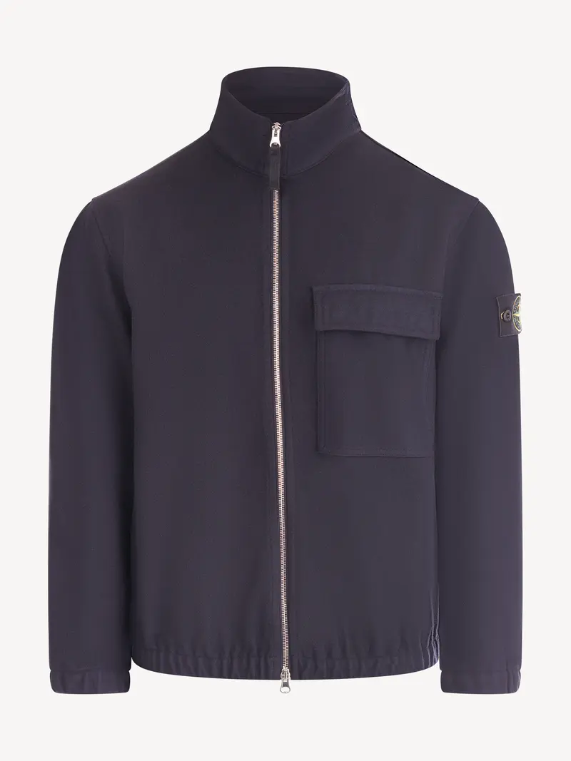 Stone Island Flannel Shirt - Donkerblauw