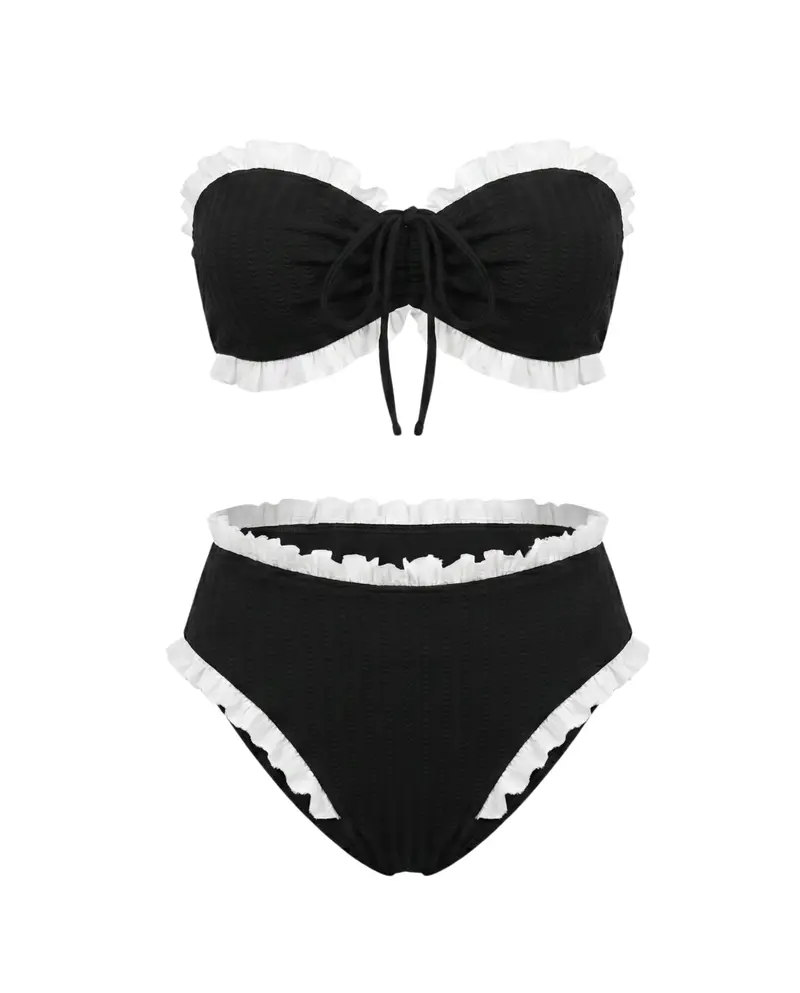 Strapless Black Bikini