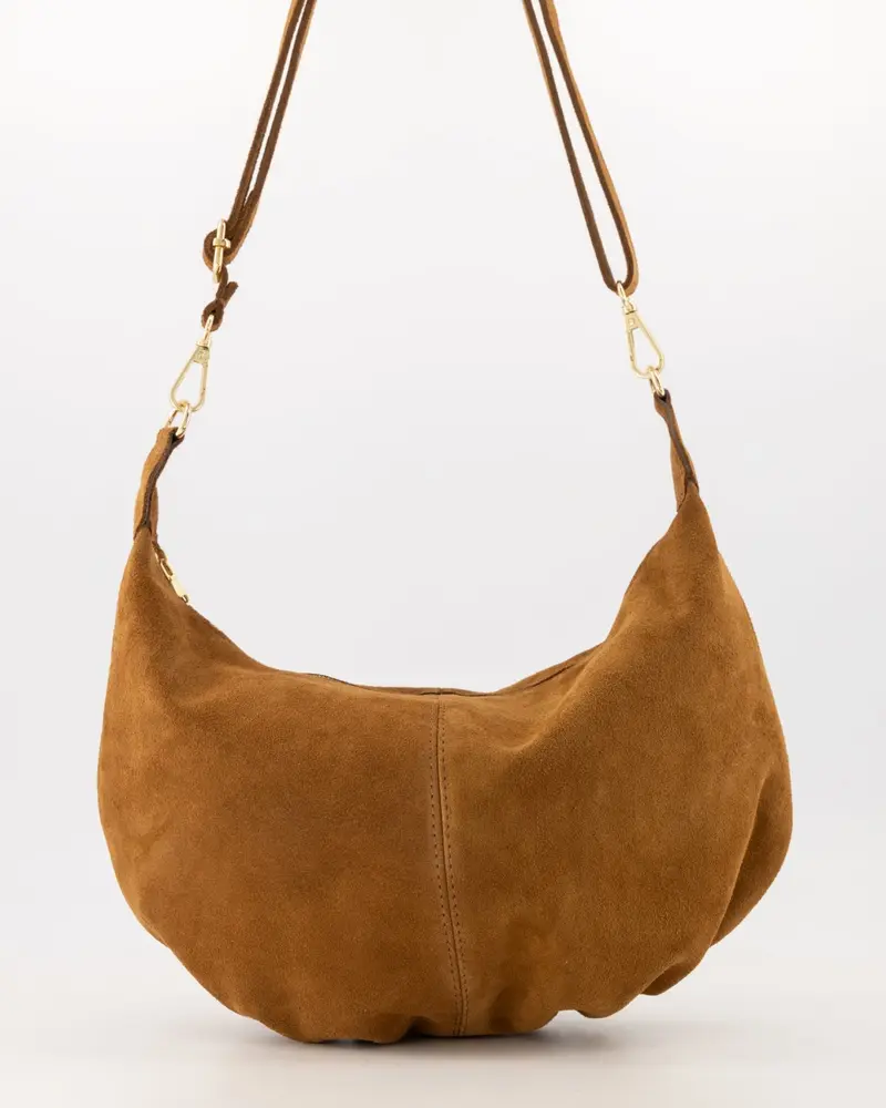 Suede Schoudertas