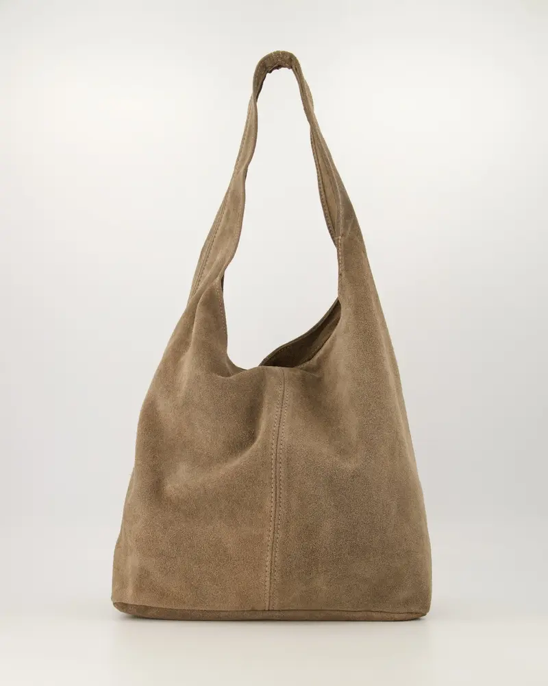 Suede Schoudertas
