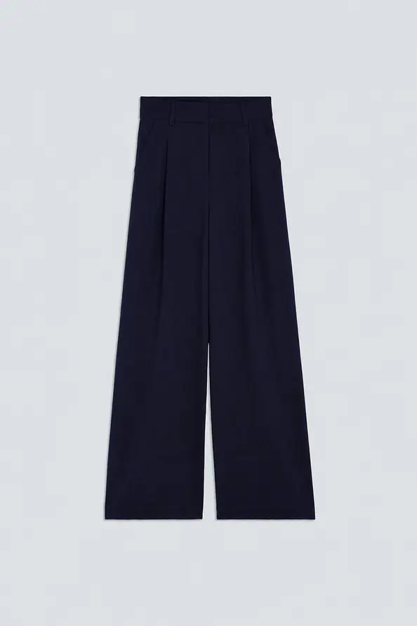 Suncoo Jonas wide pant bleu nuit