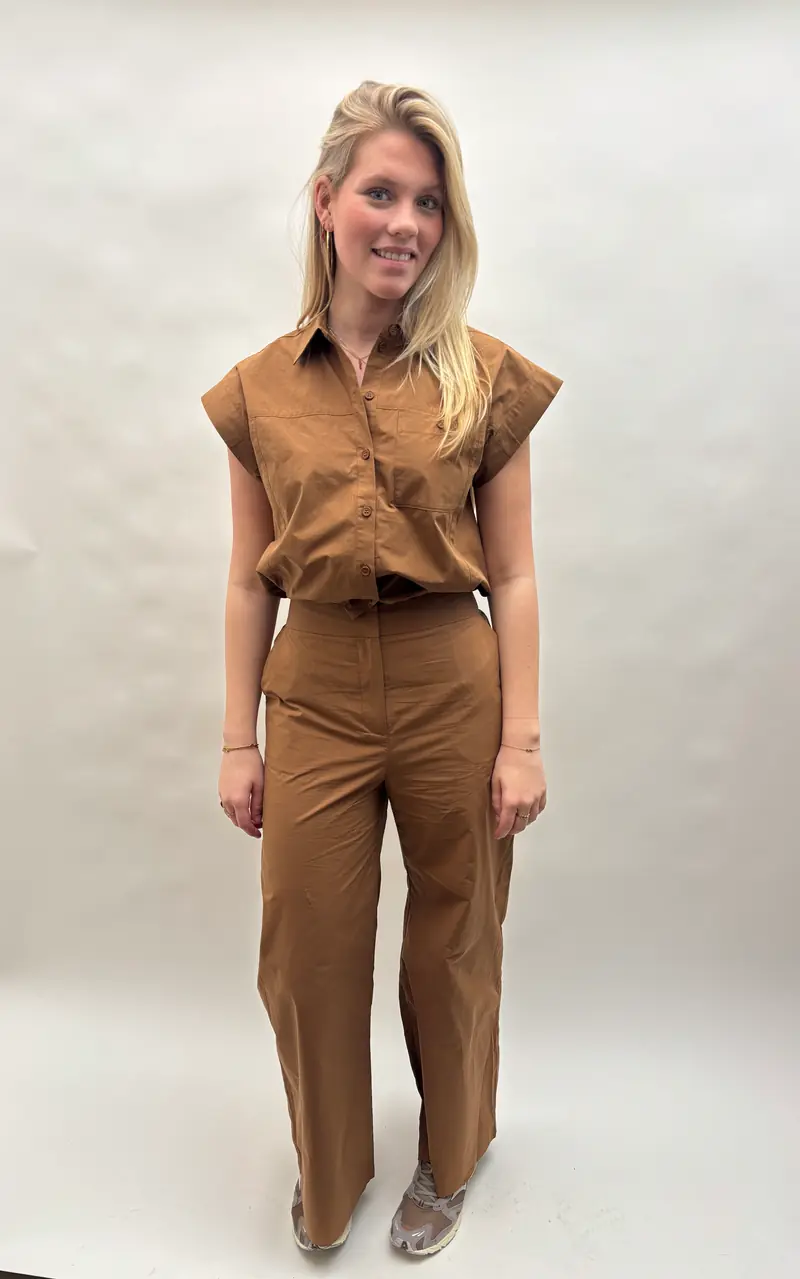 Suncoo pantalon jet tabac