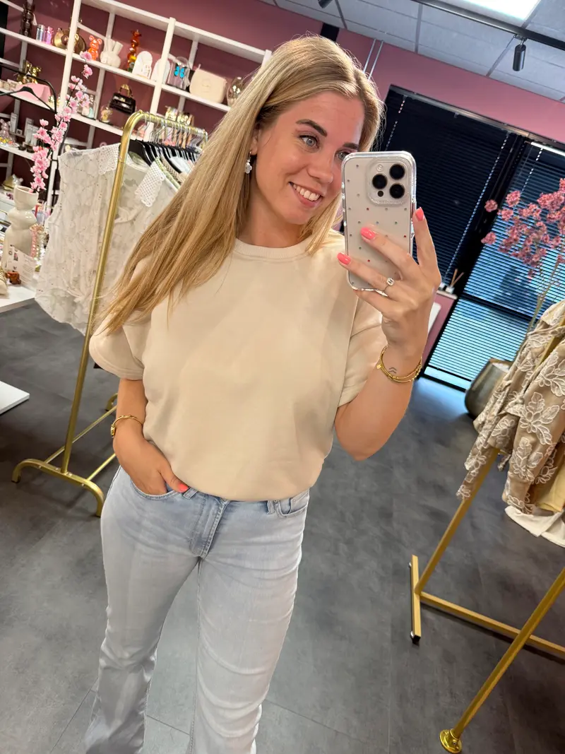 Sweater shirt beige