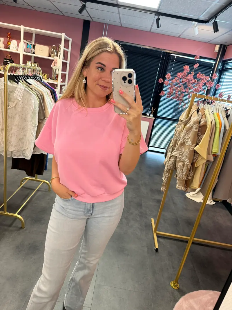 Sweater shirt roze