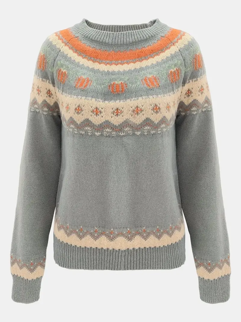 Sweater Women Round Neck Fit Everyday Comfort