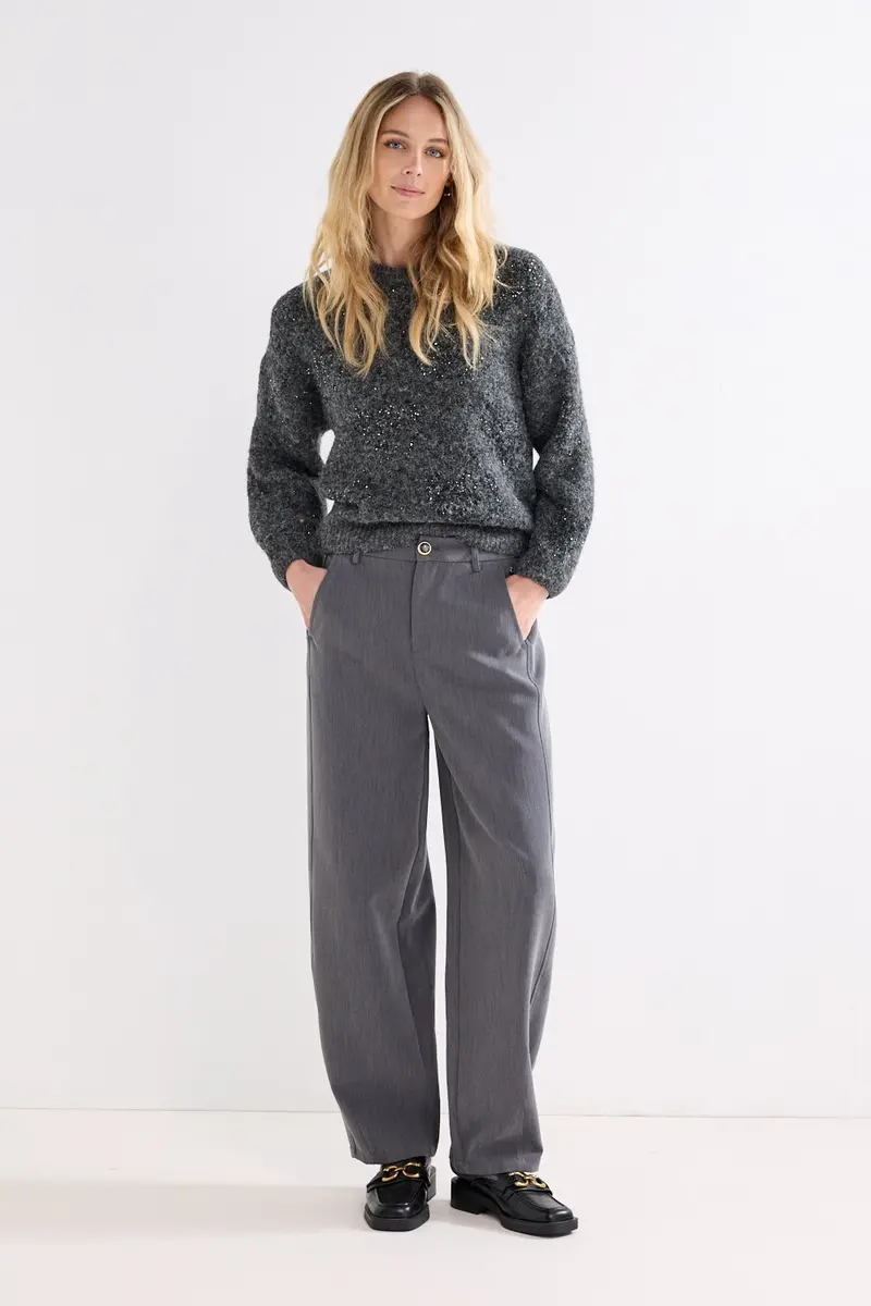 Tailored Barrel-Fit Trousers