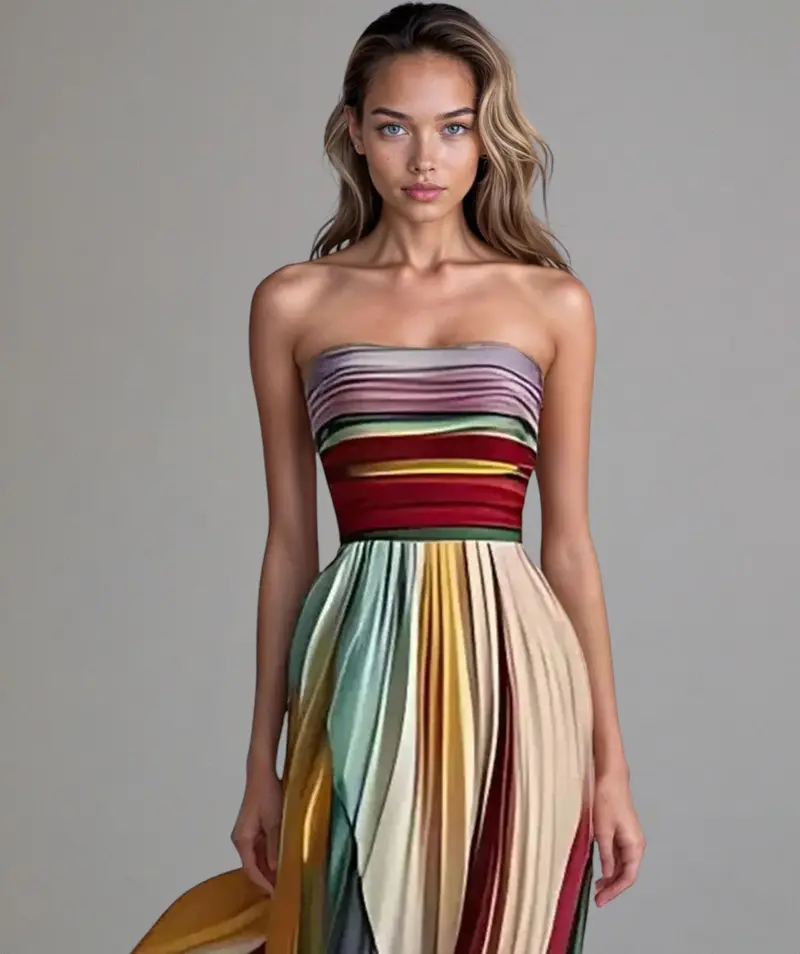TALMA | Fließendes Maxikleid mit Farbverlauf