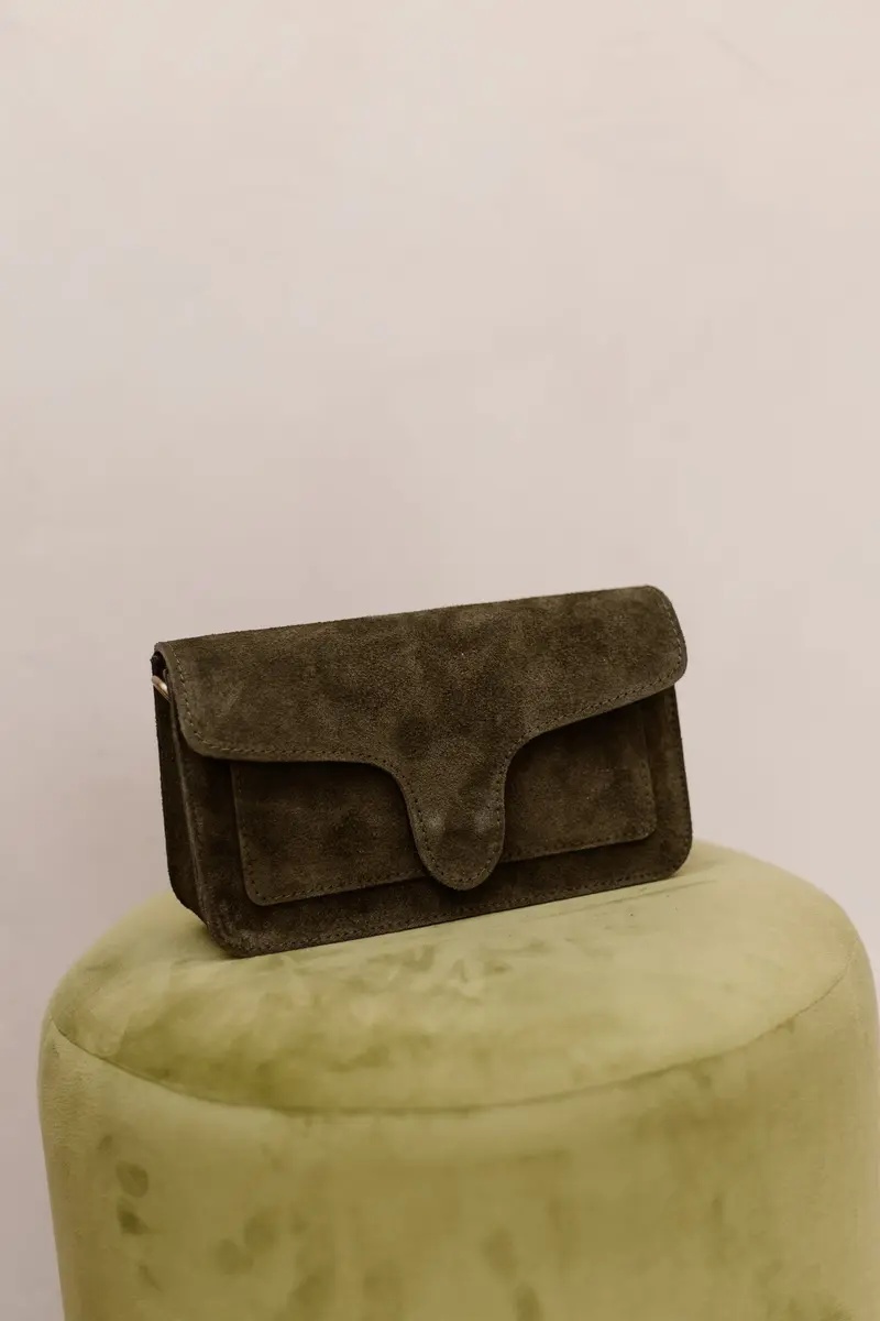 Tas Margot suede groen