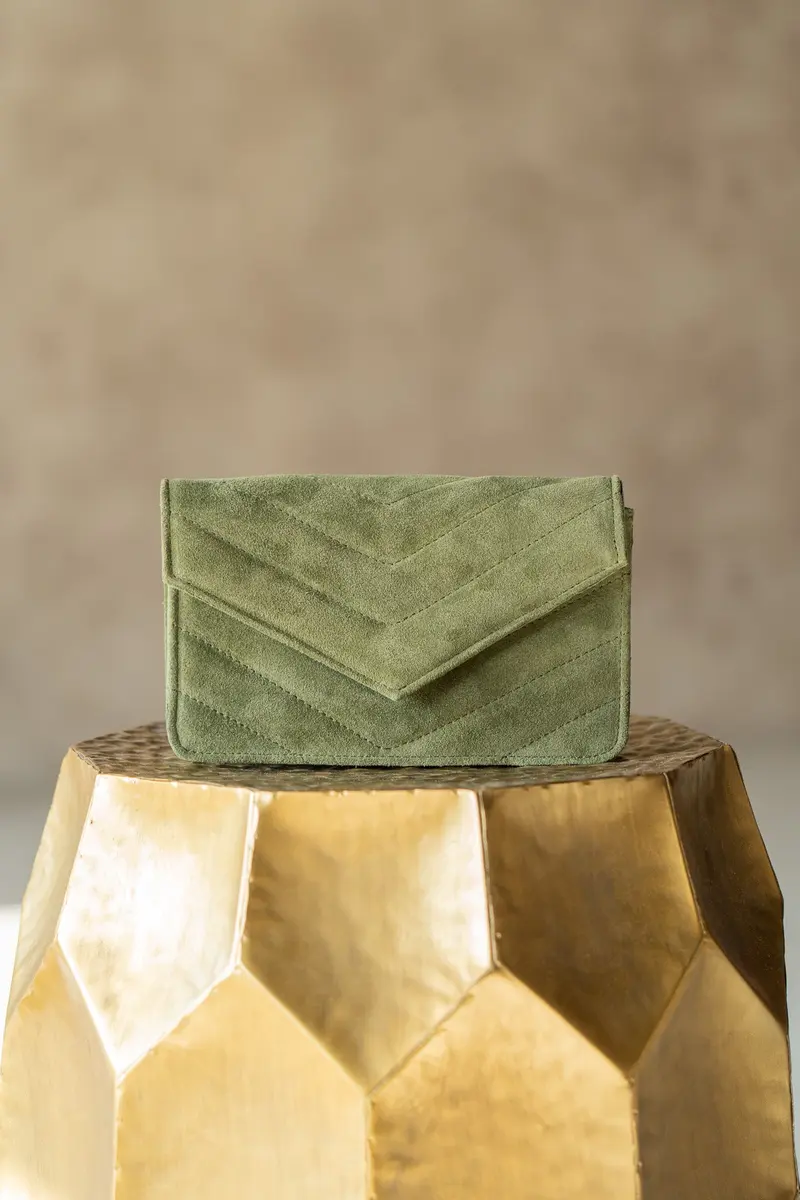 Tas Roos suede groen