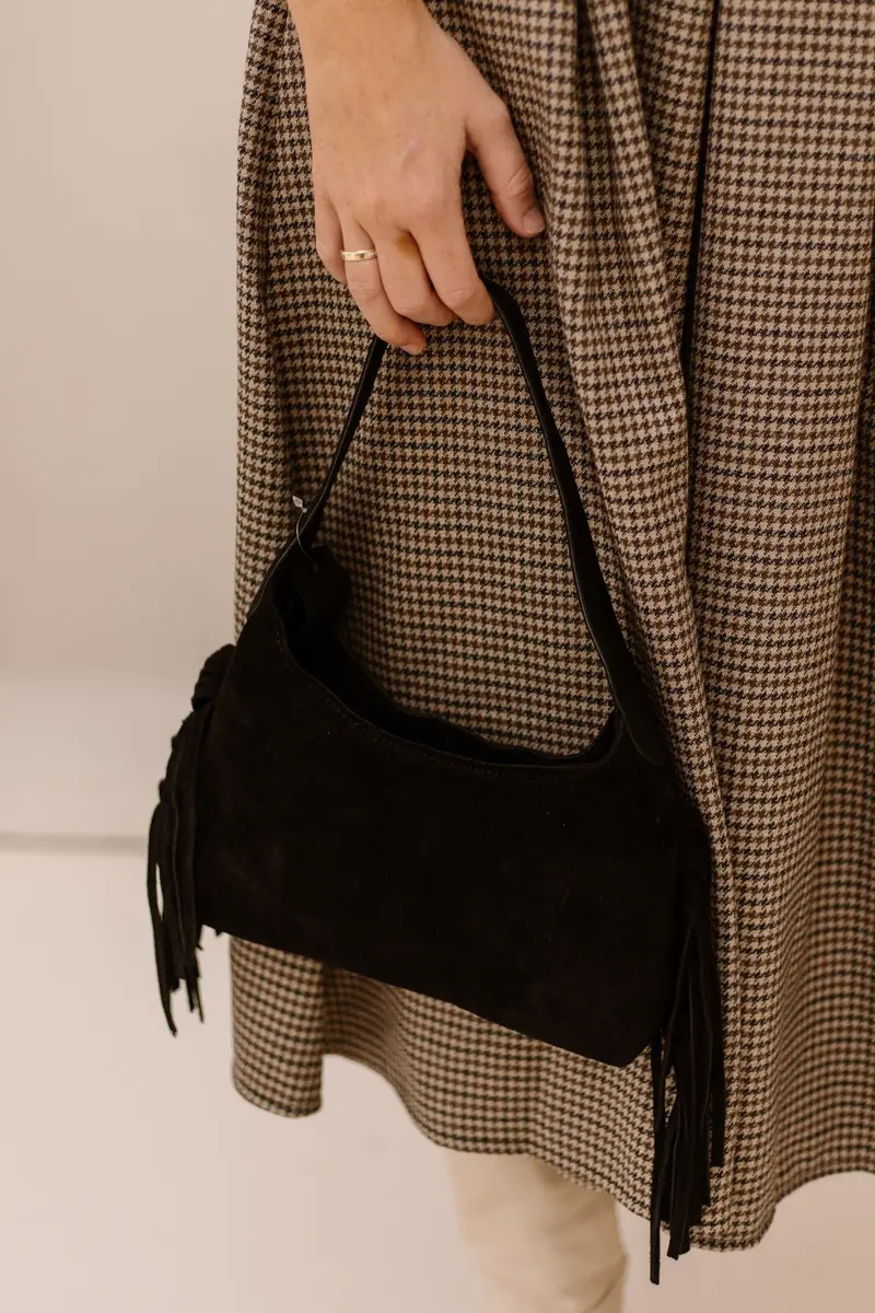 Tas Siena suede zwart
