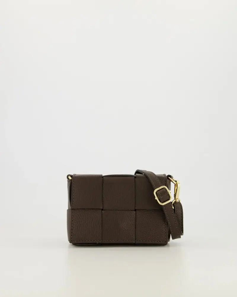Tas Steef leer donkerbruin