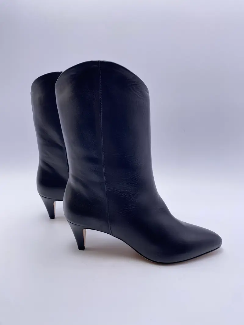The Seller boots Donker blauw leer