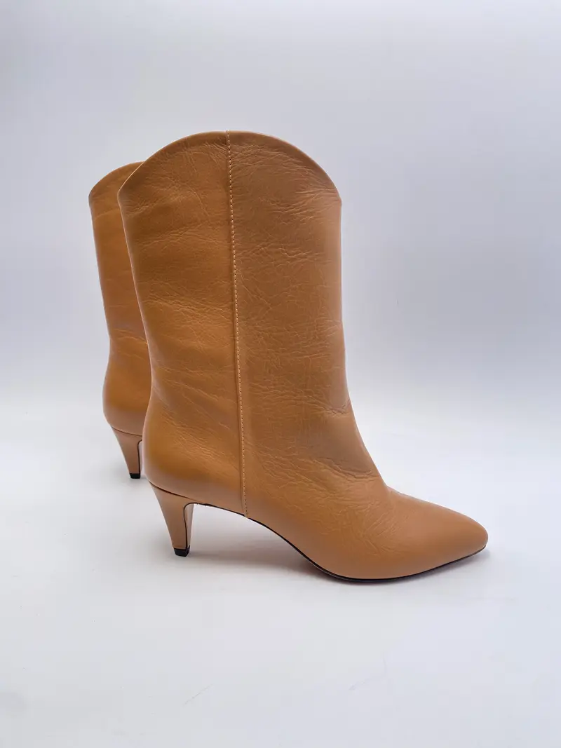 The Seller Boots Honey leer