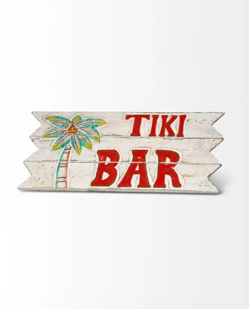 Tiki bar decoratie bordje