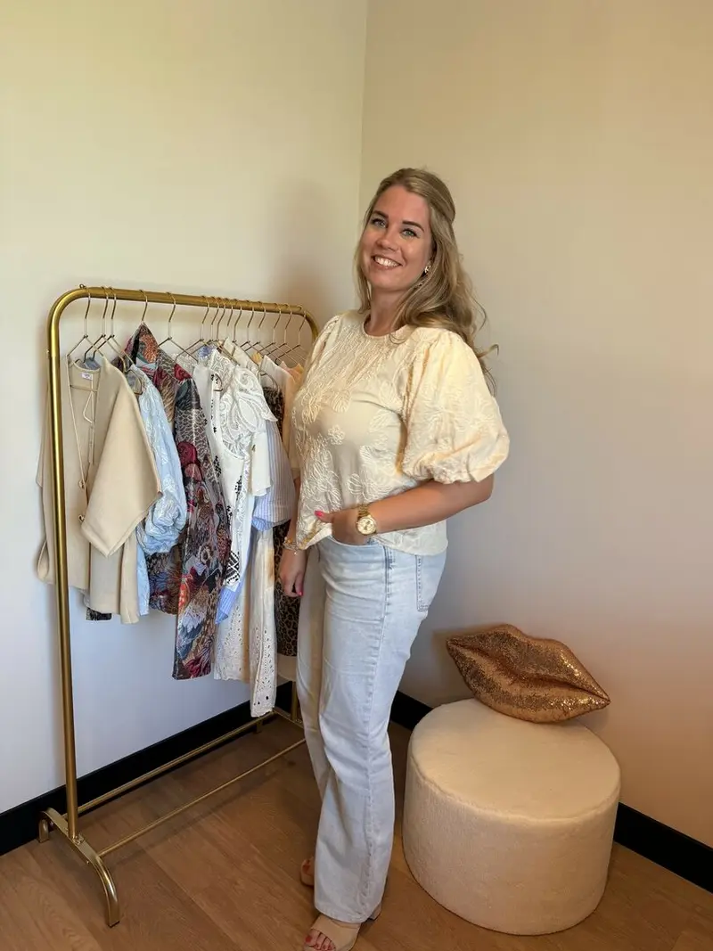 Top Elena beige