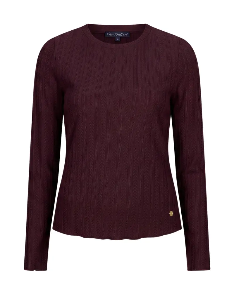 Top Fine Knit Burgundy