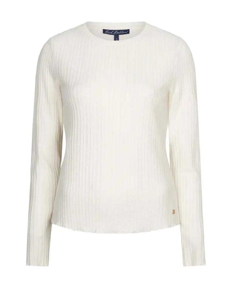 Top Fine Knit Off White/Ecru