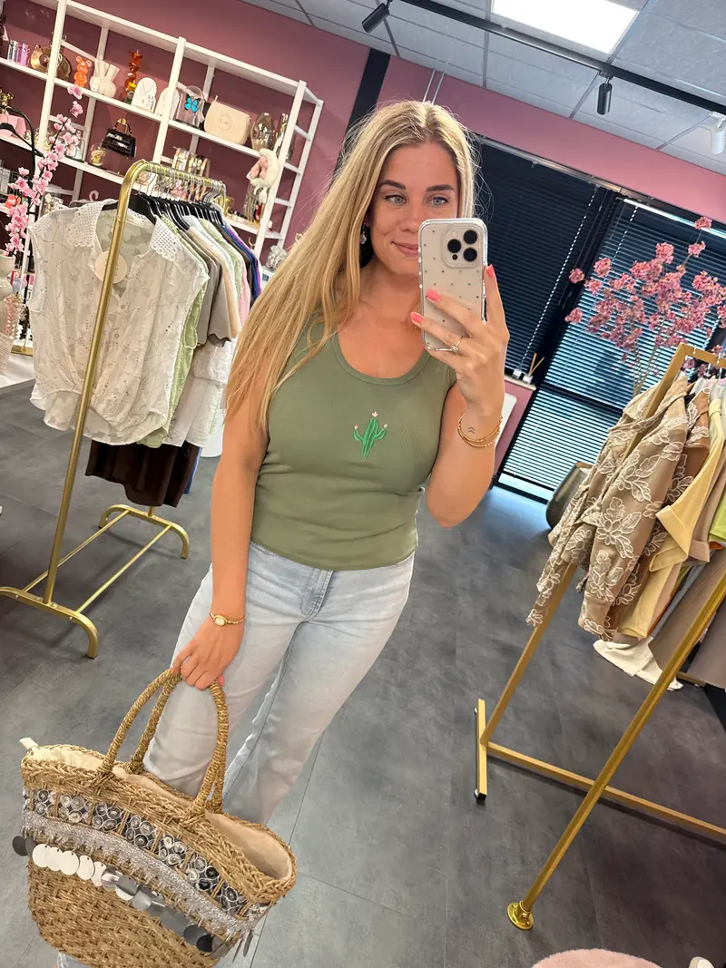 Top groen & cactus