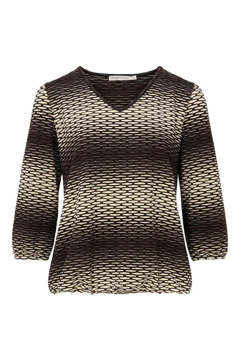 Top Streep Jacquard