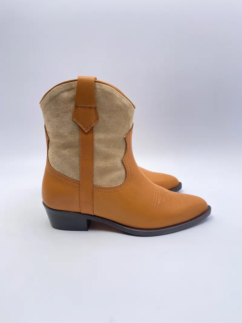 Toral cowboy enkellaarsje camel / sand