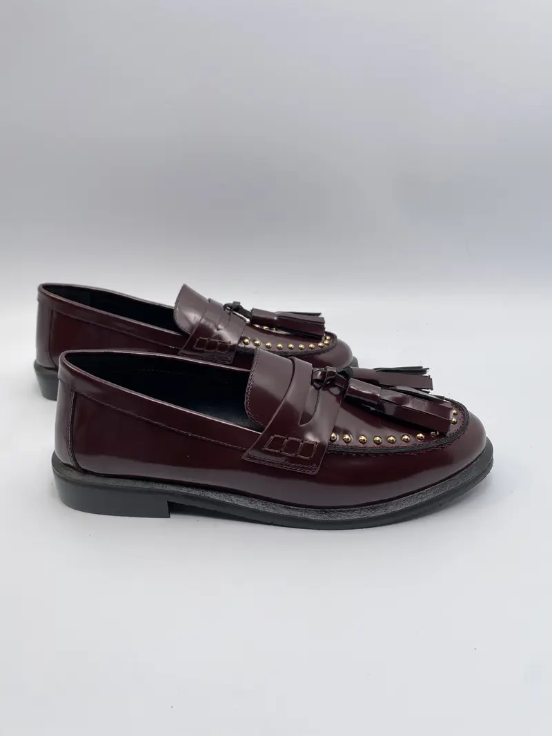 Toral tl-billy burgundy tassel loafers