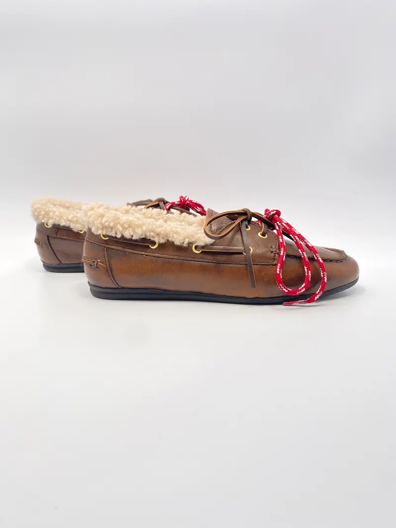 Toral tl-Nahua mocassins hold lining curly helena