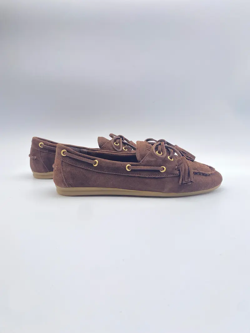 Toral tl-shima gold moccasin voley pompei helena dark brown