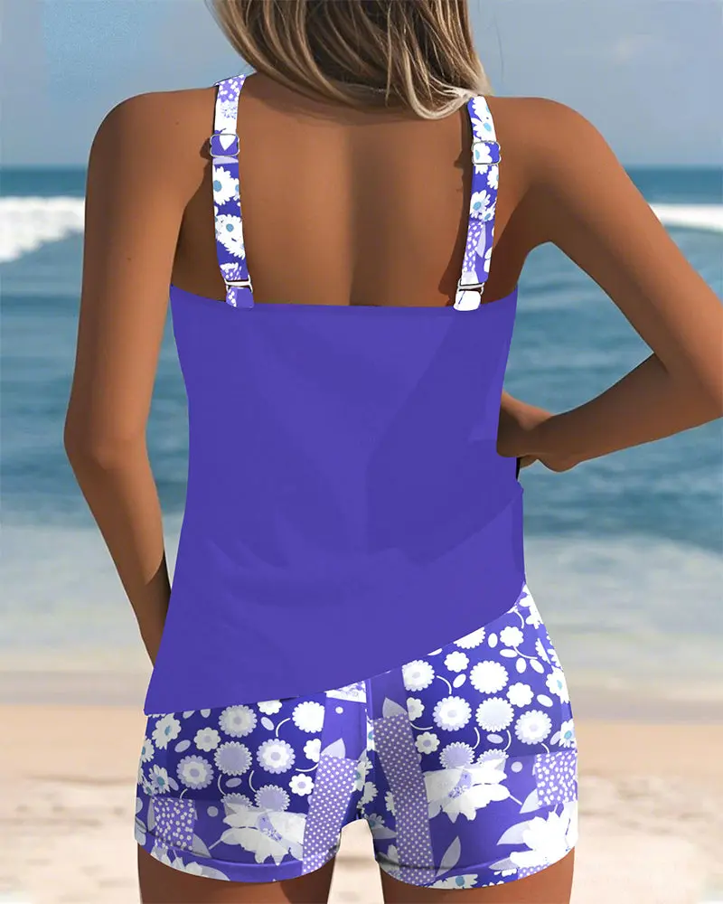 TRIANA | Florales Tankini Shorts Set