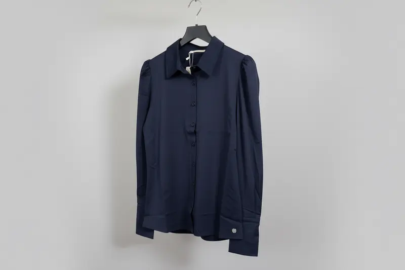 Triple Nine blouse pofmouw donkerblauw