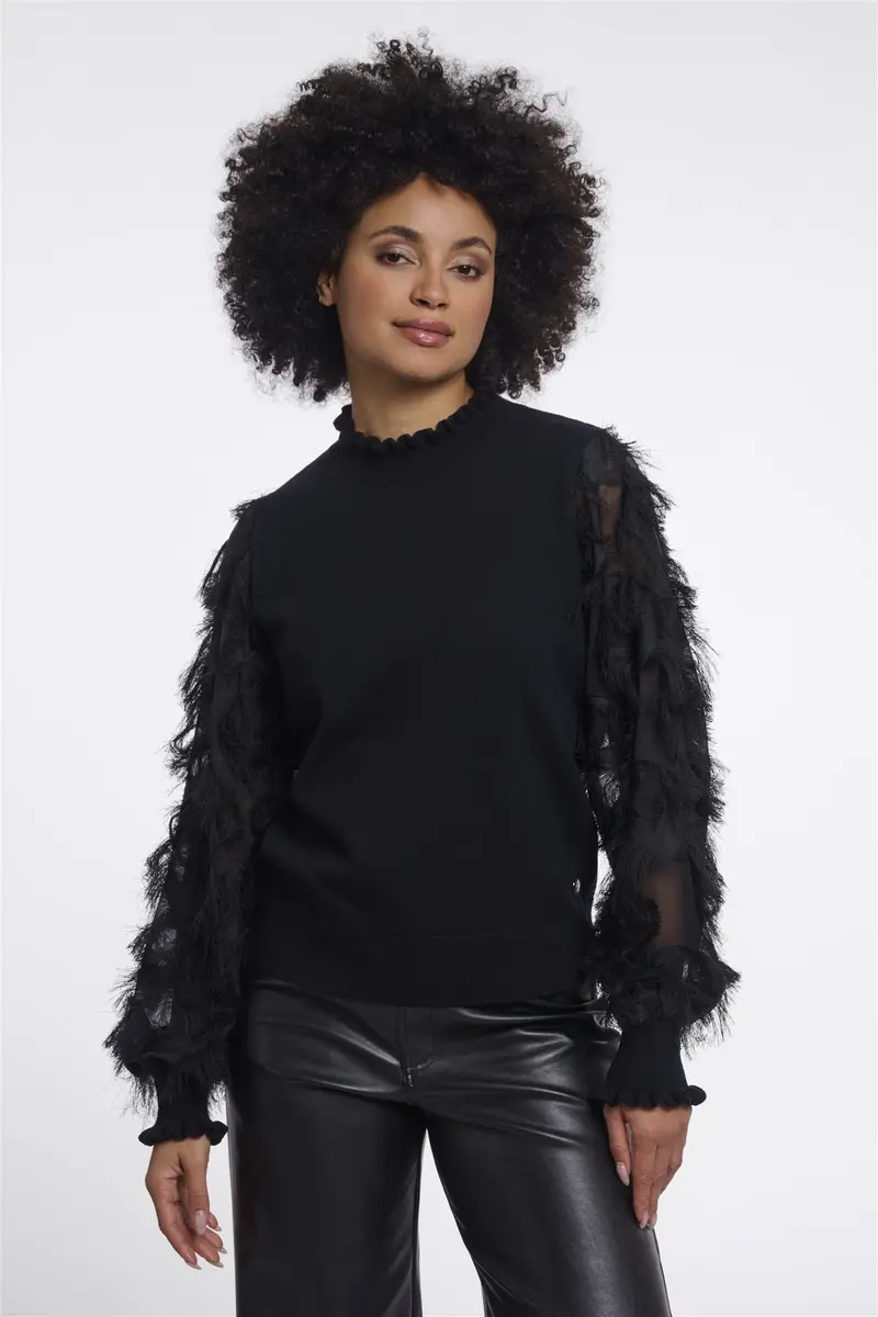 Trui met Elegante Mouwen