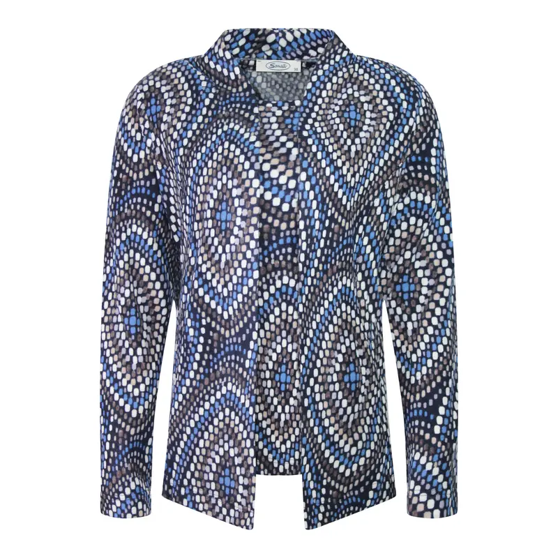 Twinset Blauw Mozaïek Dessin