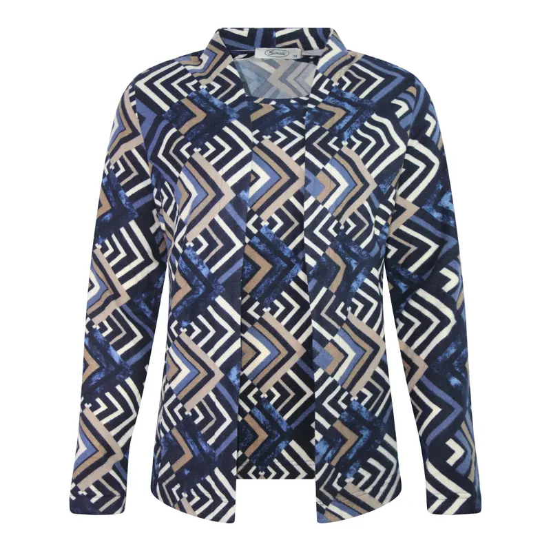 Twinset Grafisch Zigzagdessin Marine