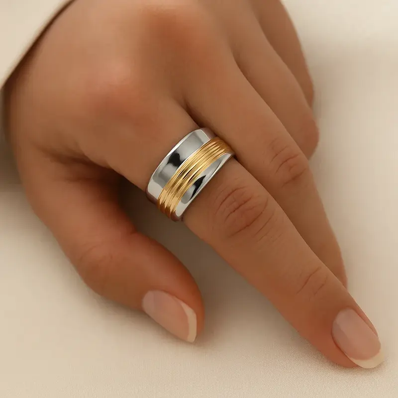 Two-Tone Wire Ring