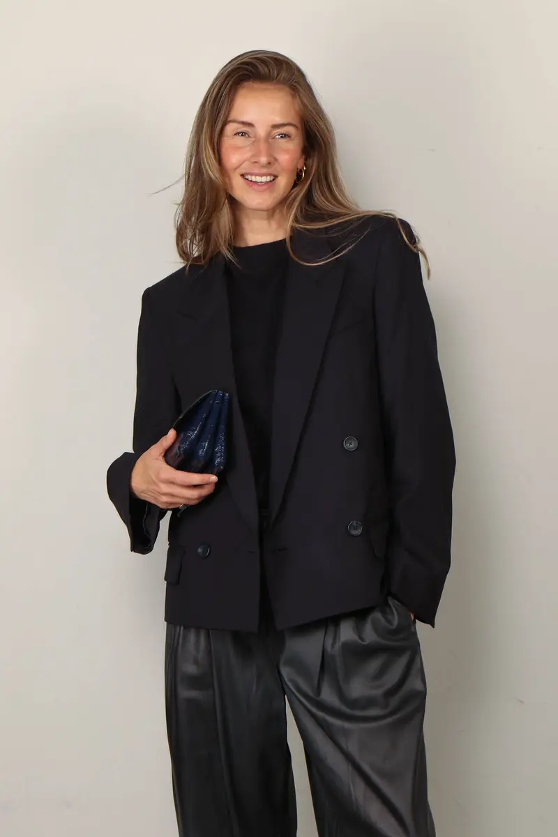 TWP - Blazer - Cropped Harper - Midnight