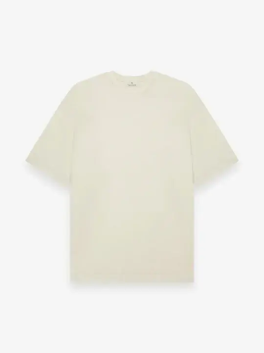 VALENZA T Shirt interlock supima t-shirt cream