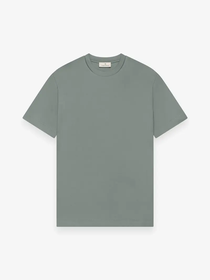VALENZA T Shirt Interlock Supima T-shirt Olive