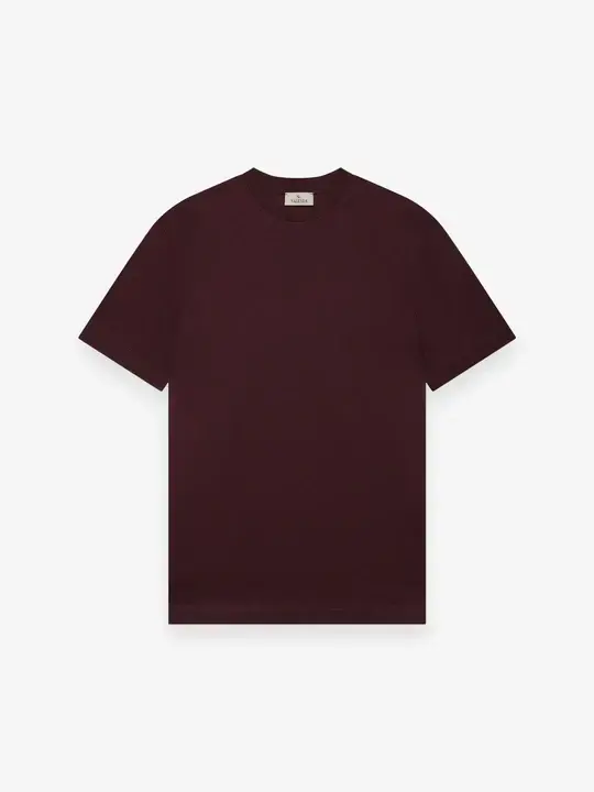 VALENZA T Shirt supima Burgundy Red