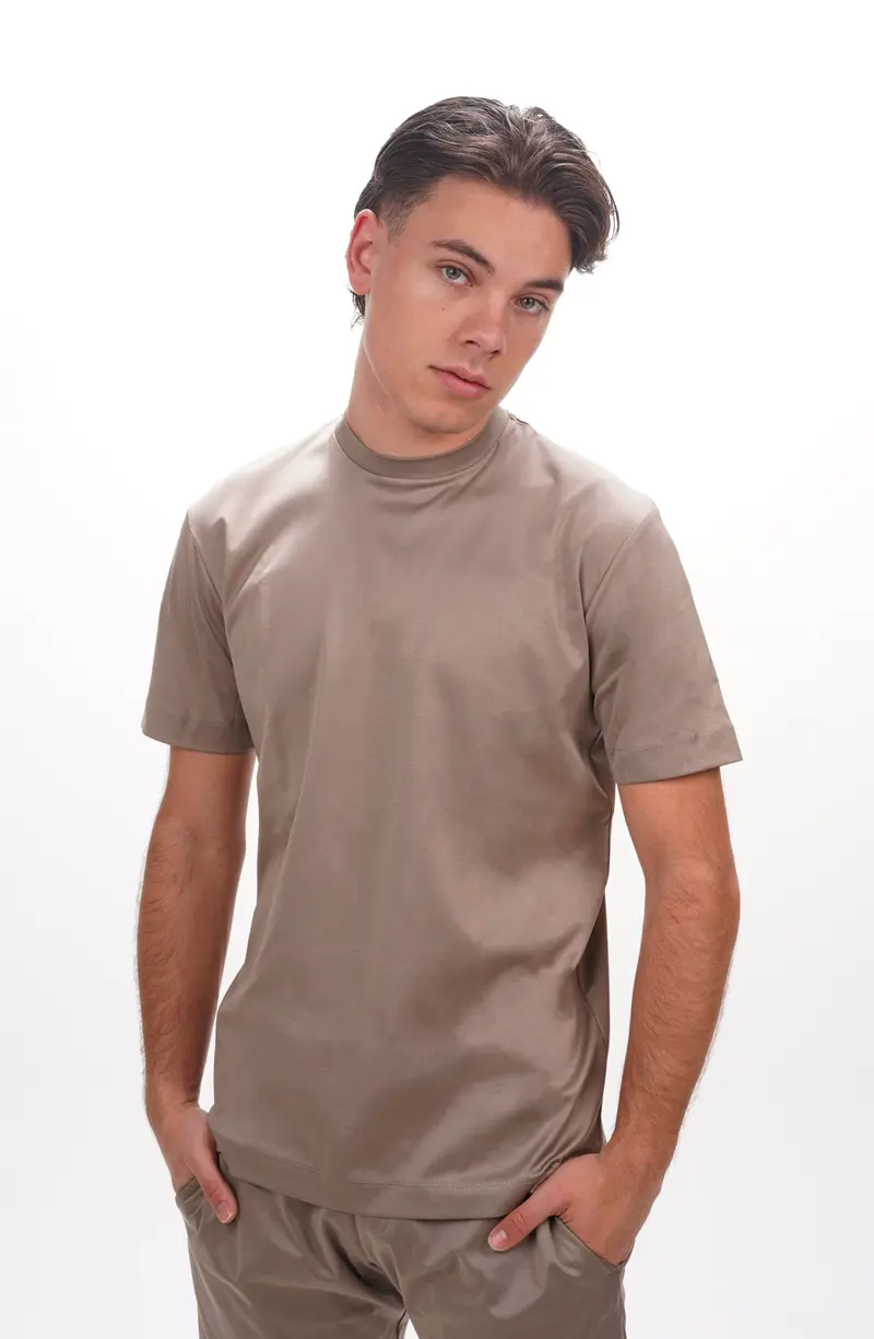 VALENZA T Shirt Supima leadgrey