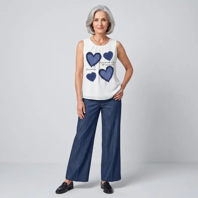 Vanessa | Minimalist Heart Two-Piece Set