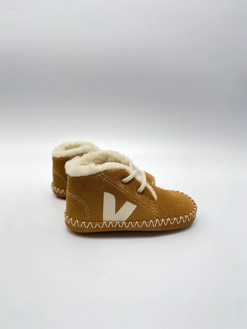 Veja baby winter light suede camel pierre