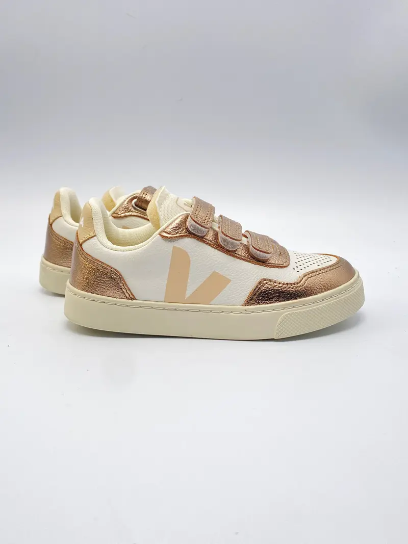 Veja small V-90 white sable bronze