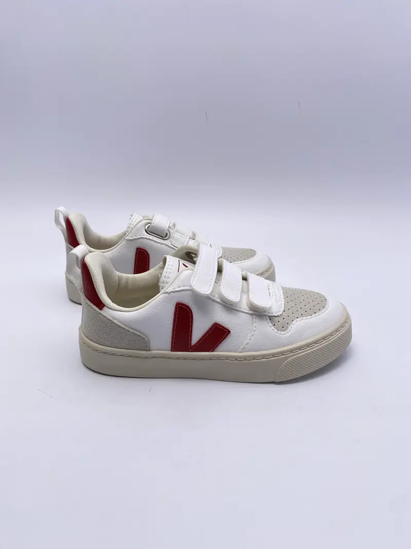 Veja V-10 velcro cwl white rouille