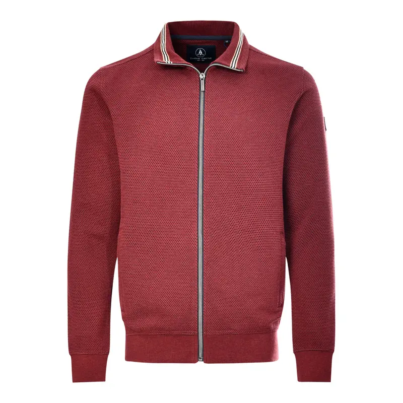 Vest Dark Brick Gaatjesstructuur Uni