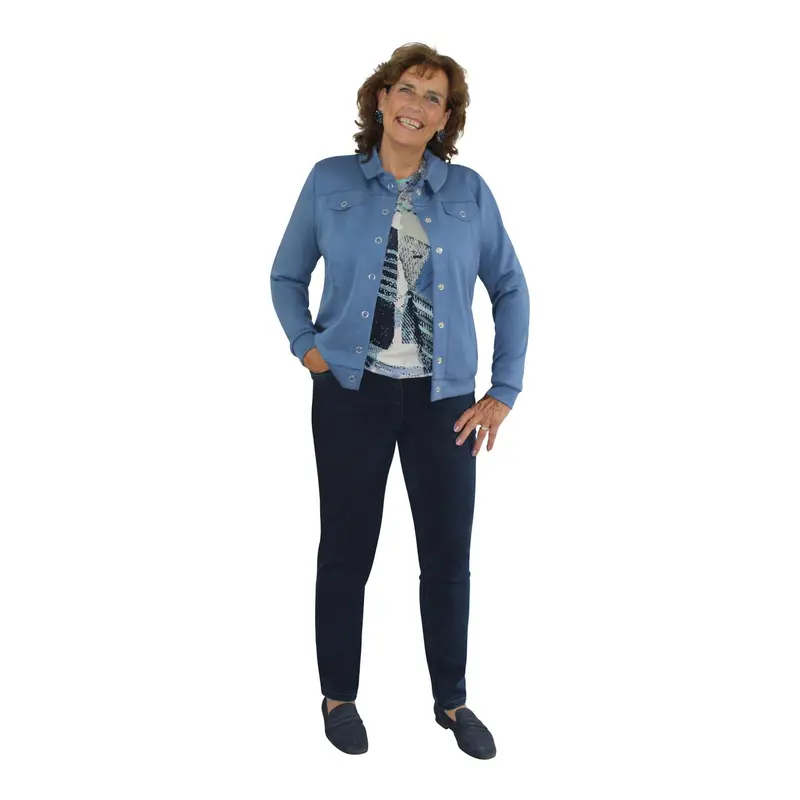Vestjasje Blue Blousekraag Uni