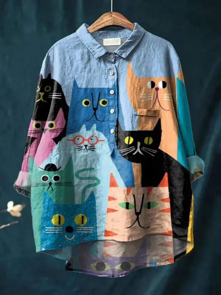 Vianne™ | Cat Art Shirt