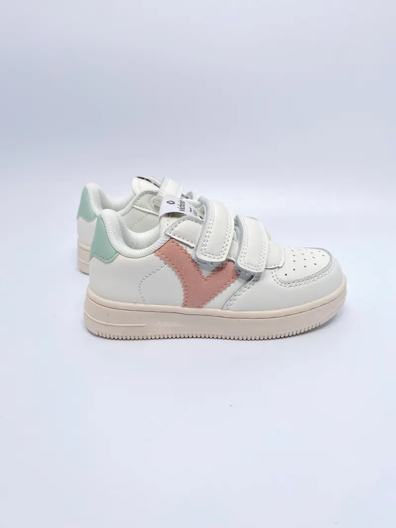 Victoria tiempo contrast sneaker nude