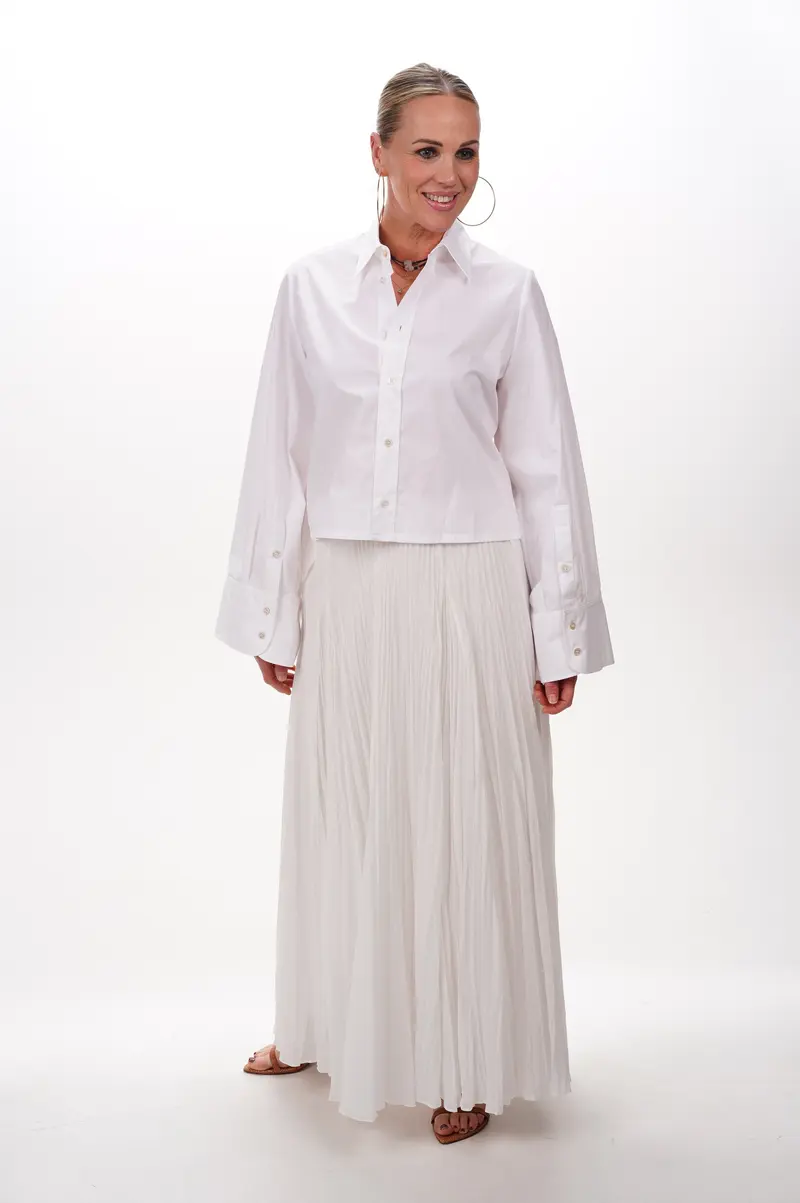 VINCE Skirt Crinkled maxi