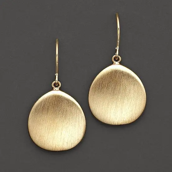 Vintage Goldene Platten-Ohrringe – Sienna | Shop Nory